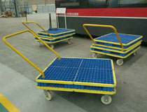 高分子工業(yè)墊板托盤(pán)+貨物手推車(chē) 托盤(pán)推車(chē)一體化 靈活拆裝
