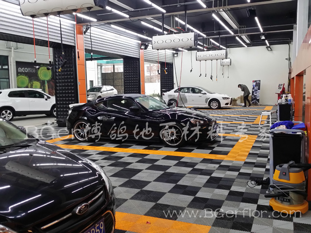 汽車4S店維修車間地面格柵 4S店汽車保養改裝車間地板地墊