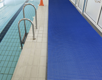 游泳館泳池防滑地墊，疏水防滑地面卷材